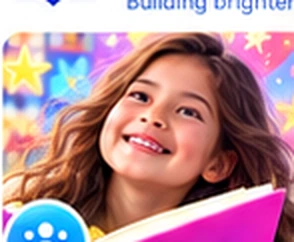 Child enjoying a reading programme